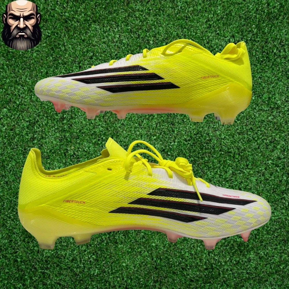 adidas F50 Elite FG Soccer Cleats Solar Yellow Lucid Red JR6457 Men's Size 10.5